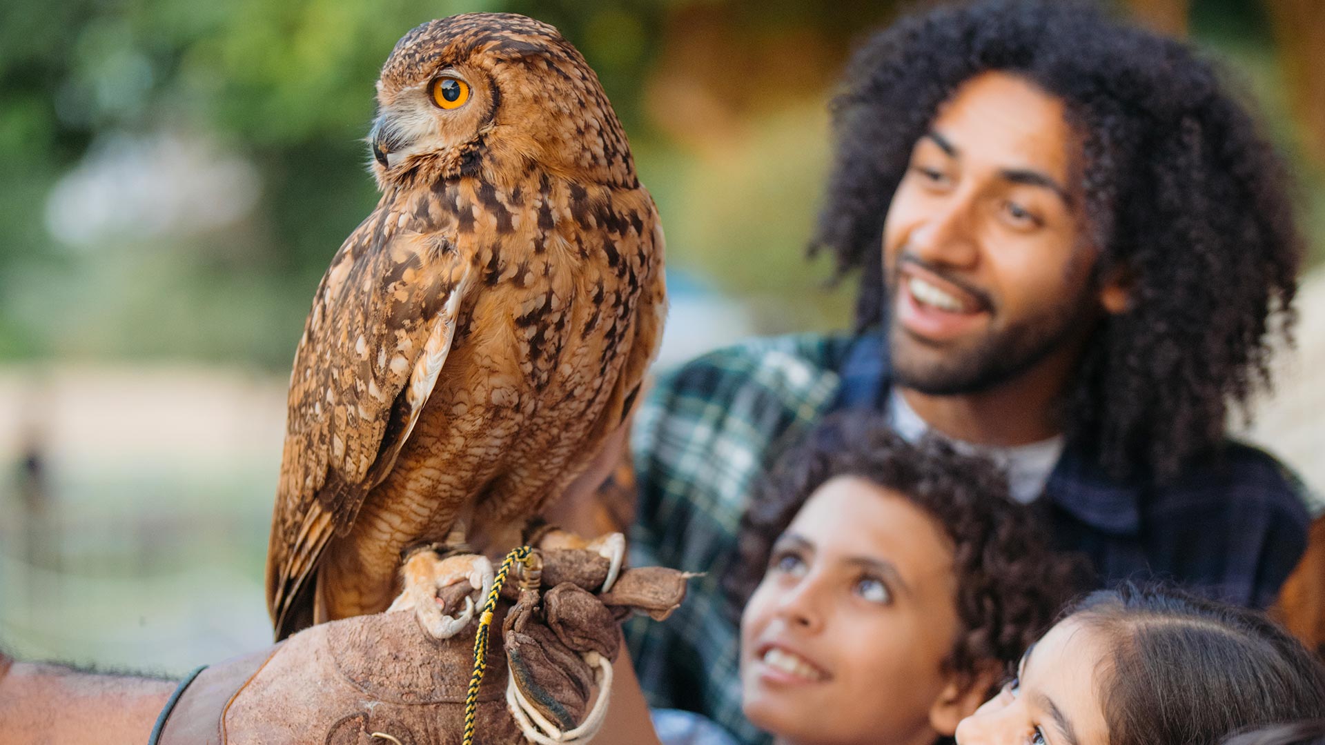 A family enjoying an own encounter