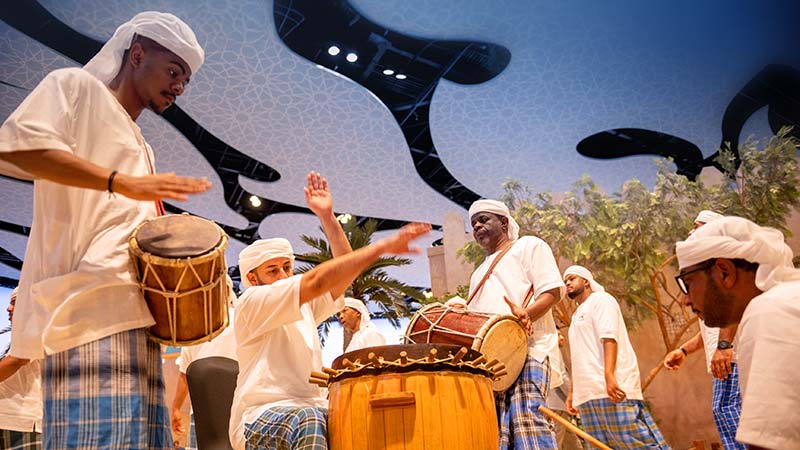 Traditional Emirati band