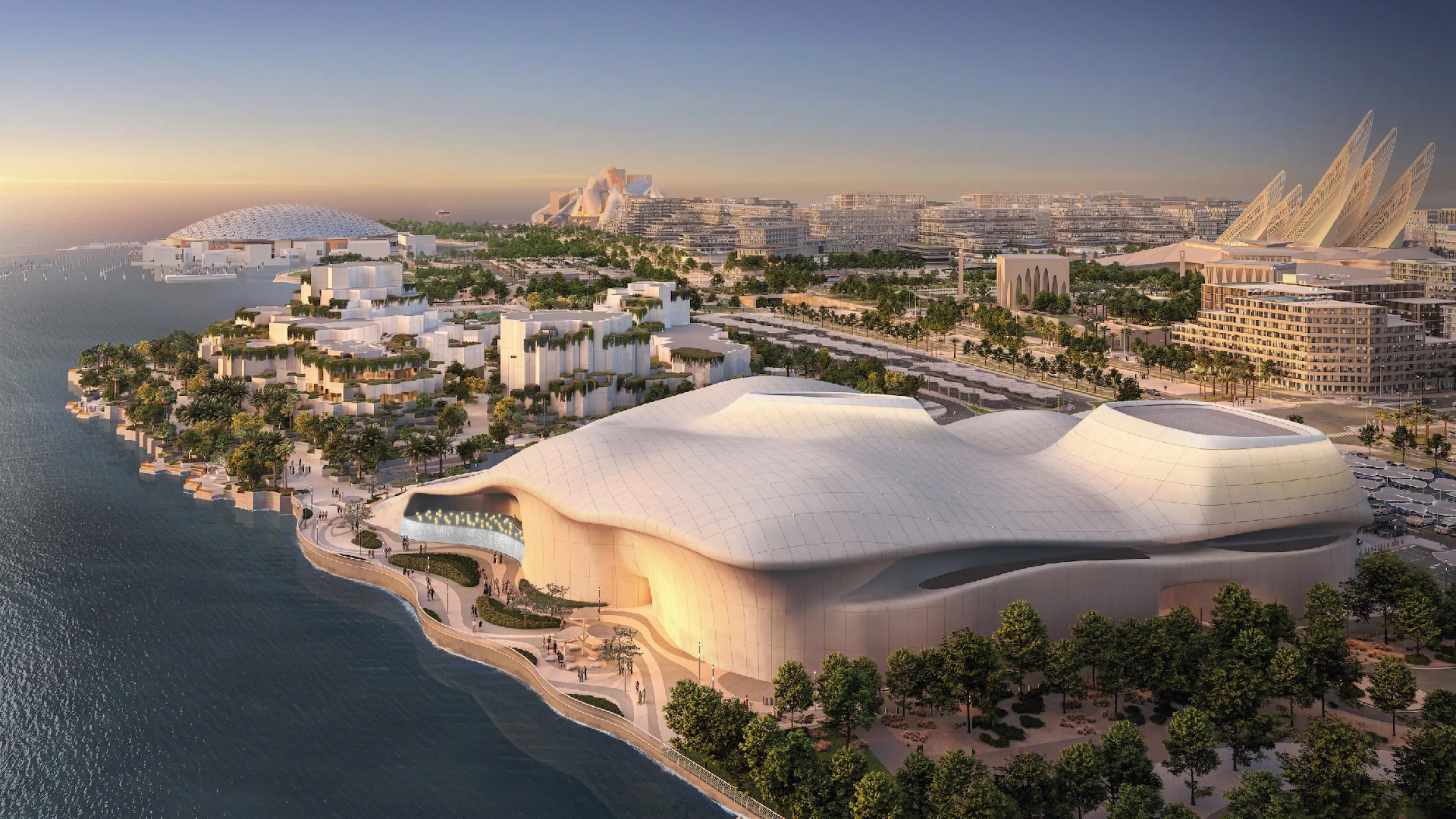 teamLab Phenomena Abu Dhabi aerial shot