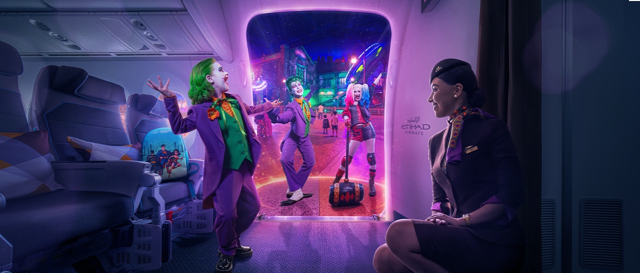 Etihad Takes You from the Skies to Gotham City, Warner Bros. World Yas Island, Abu Dhabi