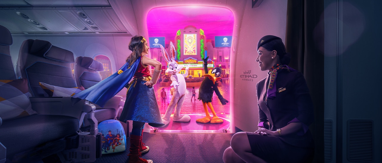 Etihad Transports You to an Adventure in Warner Bros. World Yas Island, Abu Dhabi