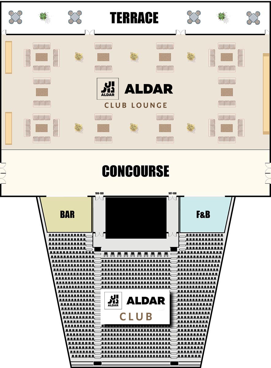 Aldar Club Lounge Map