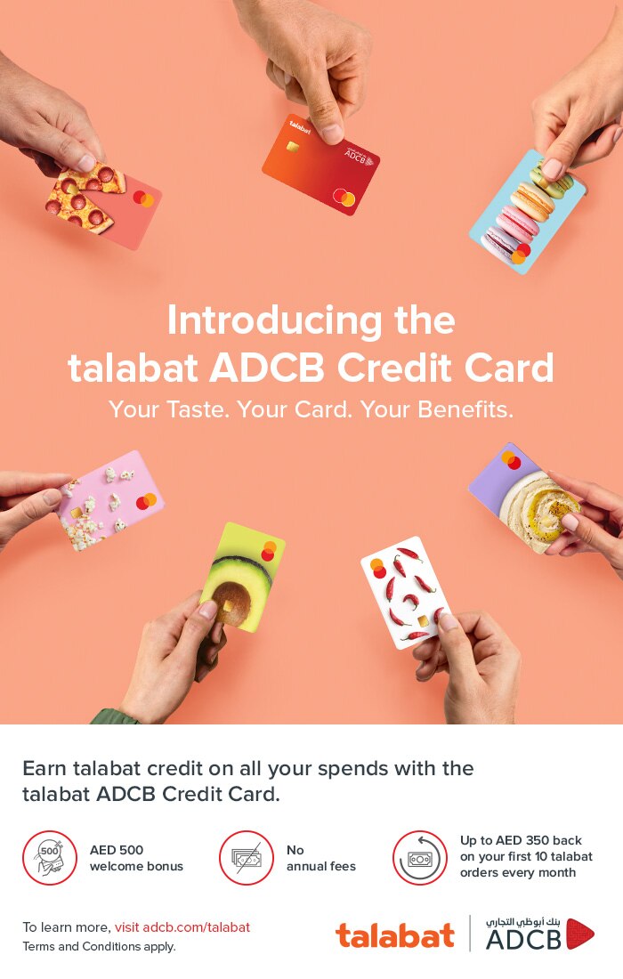 Présentation de la carte de crédit Talabat ADCB