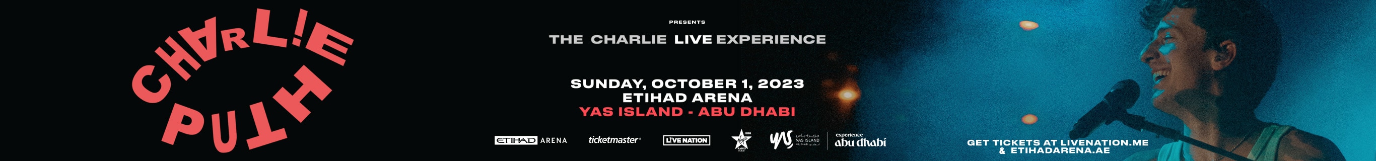 Charlie Puth Live Experience Abu Dhabi at Etihad Arena