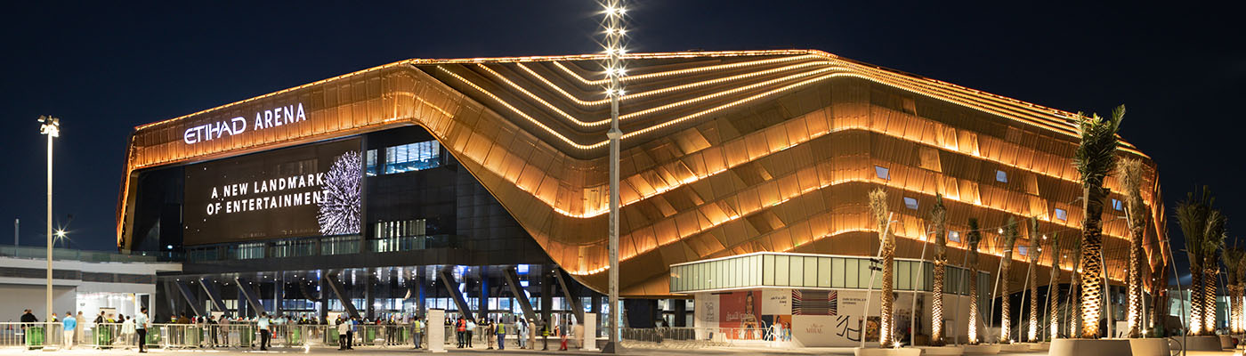 Etihad Arena, the UAE's landmark entertainment and concert venue