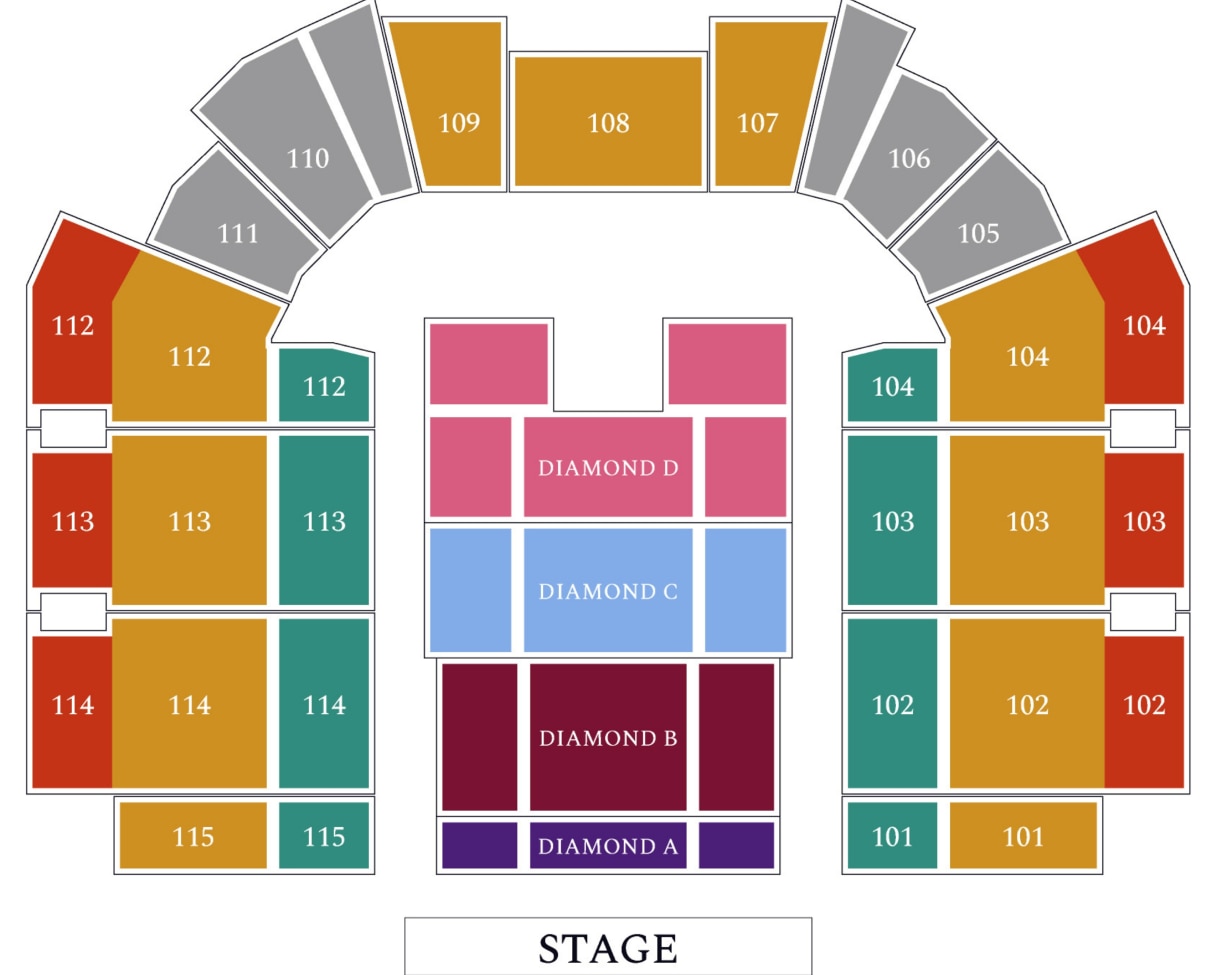 Andrea Bocelli Romanza World Tour seating plan