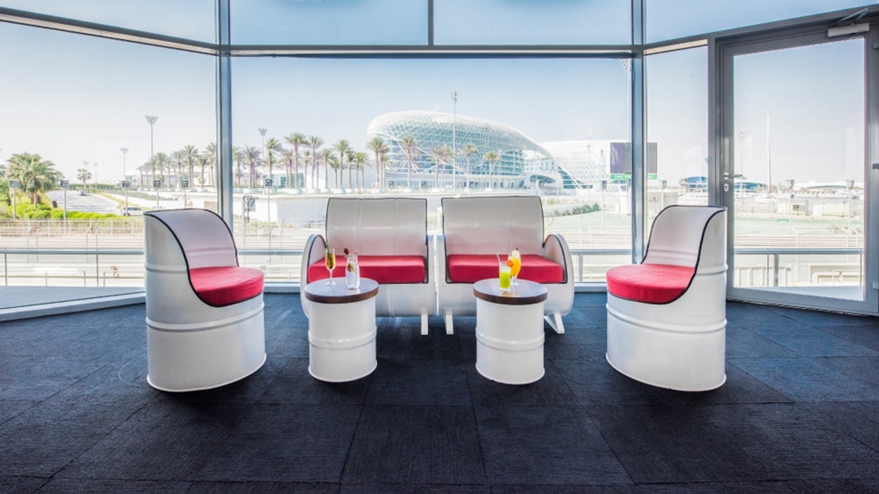 Offering great views across Yas Marina Circuit F1 Track