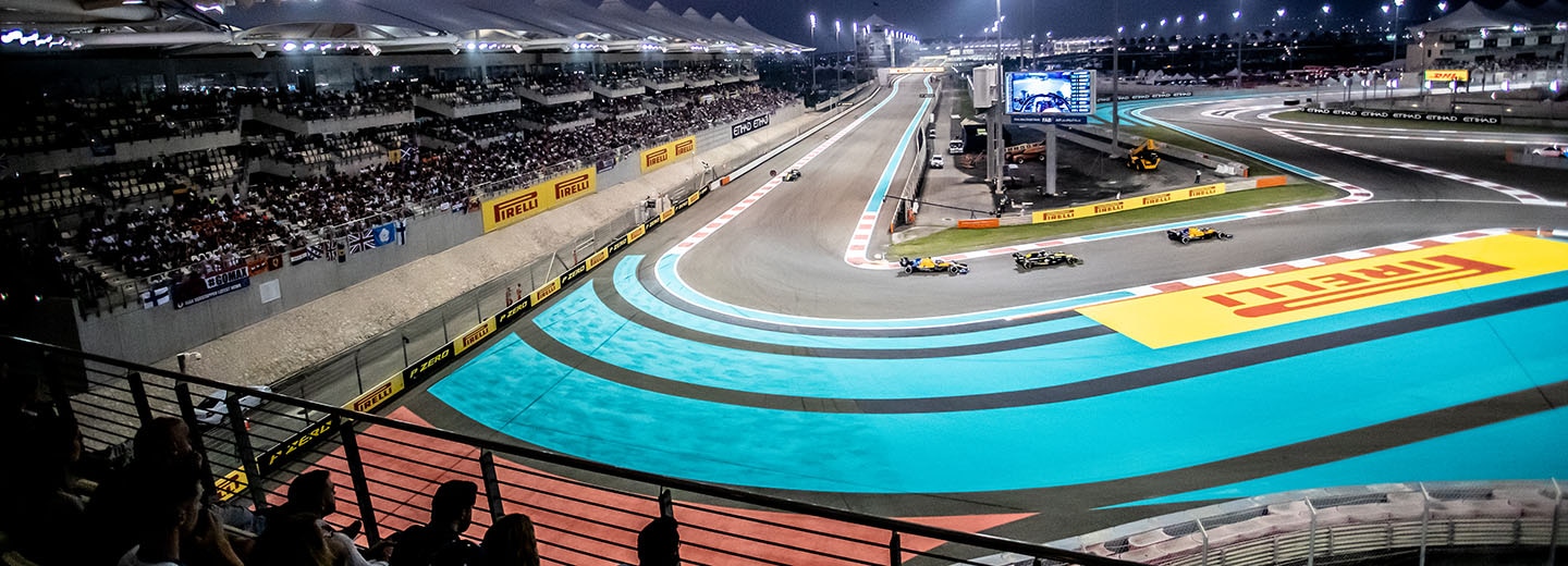 View of F1 Abu Dhabi Grand Prix from West Grandstand